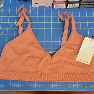 Lively Bralette Terra Cotta Size Large Adjustable Straps NWT
